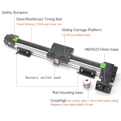 Correa de tracción rápida para actuador de guía lineal de 700 mm en kit CNC 2