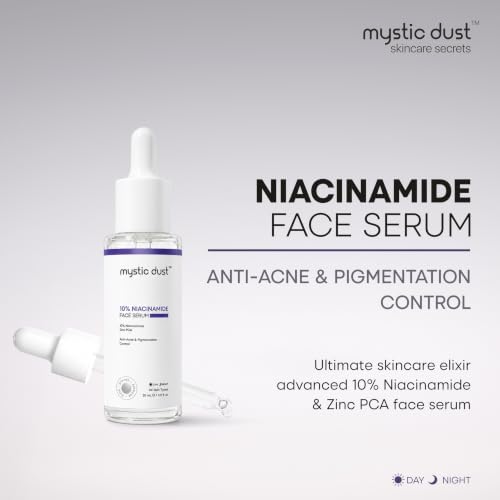 Image of 10% Niacinamide Face Serum with Zinc PCA | For Acne, Enlarged Pores, Dark Spots and Blemishes | Face Serum for Oil Balancing & Pigmentation Control | For Oily & Acne Prone Skin | 30ml