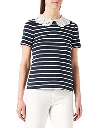 Naf Naf   Camisa para Mujer, Azul Marino/Crudo, XS