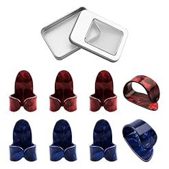 Novelfun 2 paires pouce et des doigts Picks pour guitare Fingerstyle acoustique Ukulélé, banjo ou , avec 2 Taille de 10 pcs médiators pour guitare et une boîte de rangement - Les Beatles, Paul McCartney, John Lennon, RIngo Starr, George Harrison Novelfun 2 paires pouce et des doigts Picks pour guitare Fingerstyle acoustique Ukulélé, banjo ou , avec 2 Taille de 10 pcs médiators pour guitare et une boîte de rangement – Image 3