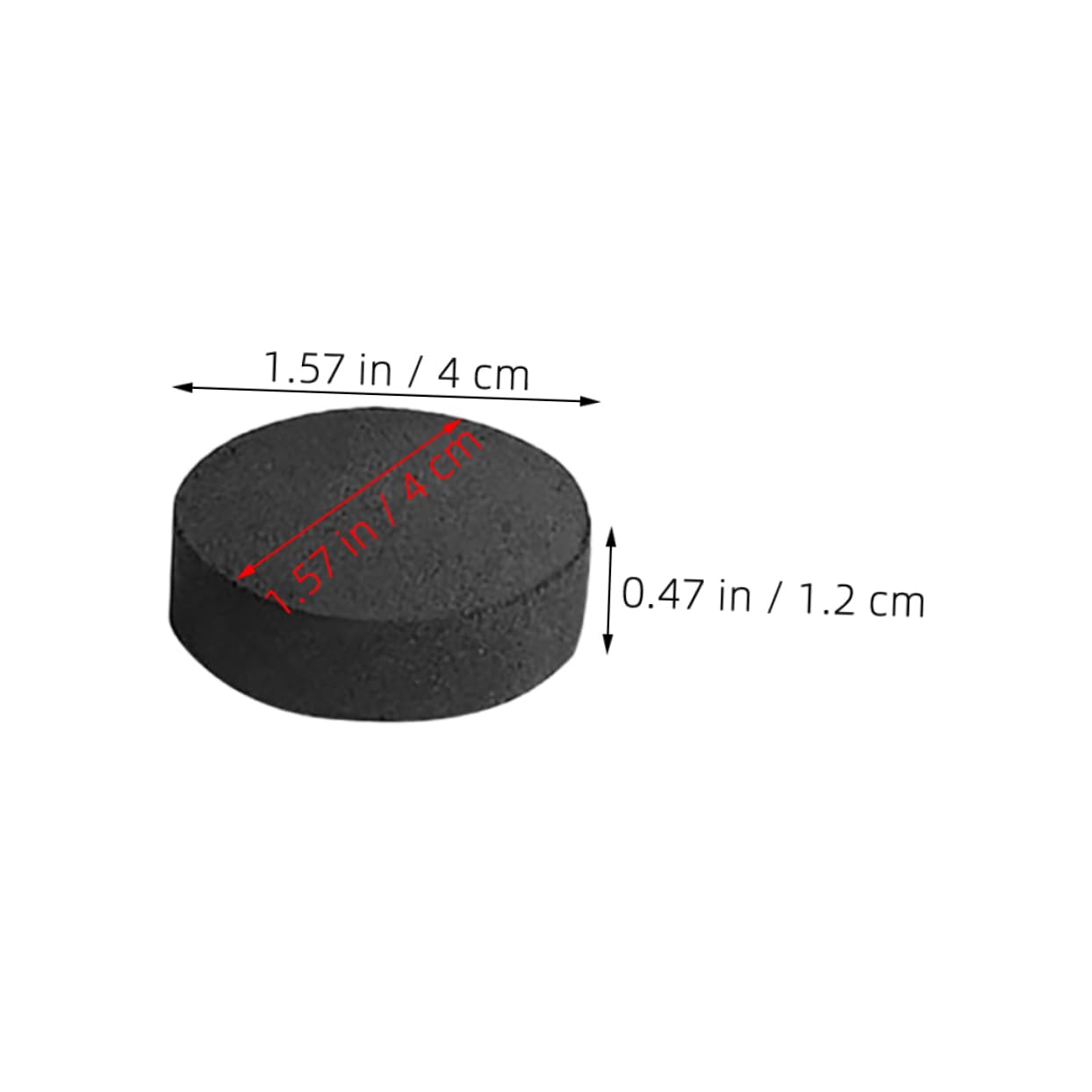 Carbón Vegetal para Barbacoa Al Aire Libre y Estufas, Quemado Rápido 40mm Bolsa 70 Pastillas, Carbón Sin Humo Adecuado para Camping y Hogar, Ligero y Fácil De Transportar