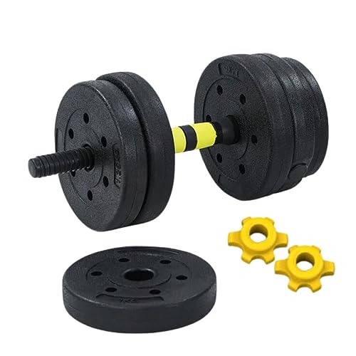 Kit Halteres 6 Em 1 Peso Musculação Até 30kg Ajustável Preto