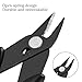 JJUNW Hair Extension Tools Kit - Keratin Bond Cutting Pliers with An Opening Spring, Mini Hair Pliers for Micro Nano Ring Hair Extensions Opener and Removal Tool