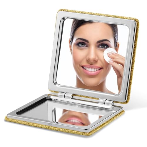 OMIRO Compact Mirror with 3x/1x Magnification, 2.8" Pocket Mirror