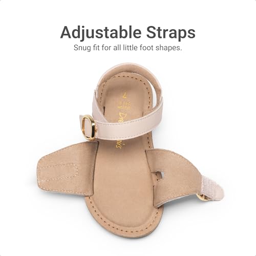 Image of DREAM PAIRS Girls Sandals Fashion Sandal with Adjustable Straps Open-Toe Comfortable Summer Shoes for Toddler Little Kid