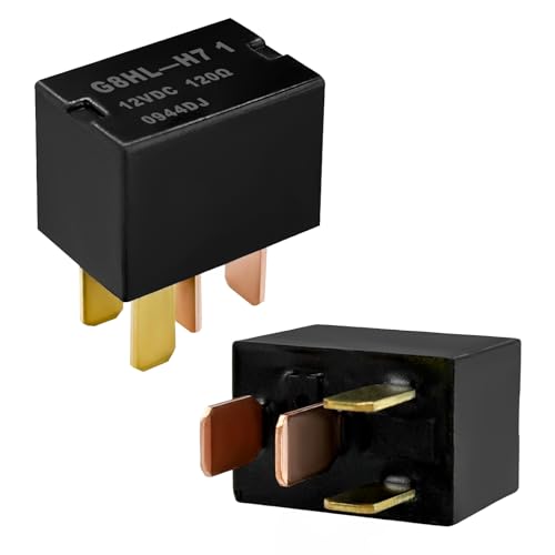 Augeny 2 PCS Car AC Relay, G8HL-H71 AC 4 Pins Starter Relay for Accord, Civic, Element, CR-V, CR-Z, Car Accessories for Driving Lights/Air Conditioning/Fans