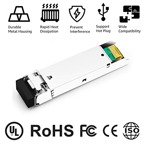 Image of 10GBASE-LRM SFP+ Optical Transceiver Module Compatible with Cisco SFP-10G-LRM 10G SFP+ 1310nm 220m DDM Duplex LC MMF