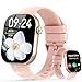 Reloj Inteligente Mujer Hombre con Llamadas Bluetooth, 2.01" Smartwatch con Podómetro/Pulsómetro/Monitor de Sueño, 110+ Modos Deportivos Smart Watch, IP68 Pulsera Actividad para Android iOS, Rosa