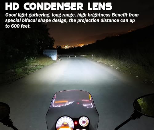 BIKEBLOOM Store BIKEBLOOM H4 LED Headlight Bulb with Mini Projector - Image 4