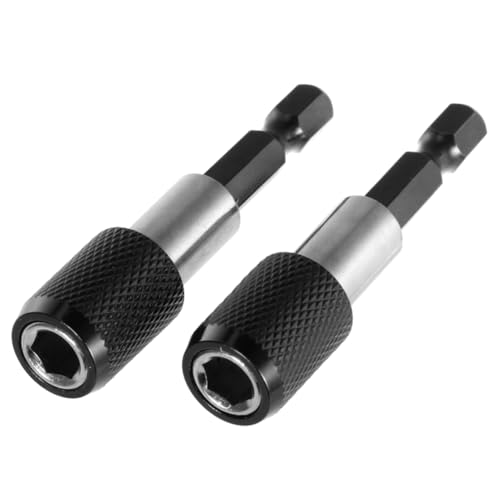 QUMIIRITY Barra Di Prolunga a Sgancio Rapido Magnetica Da 60 Mm Asta Di Prolunga Porta Punte Per Cacciavite Da 1/4 Di Pollice Per Trapano e Avvitatori Utensili Per Uso Professionale e Fai-da-te
