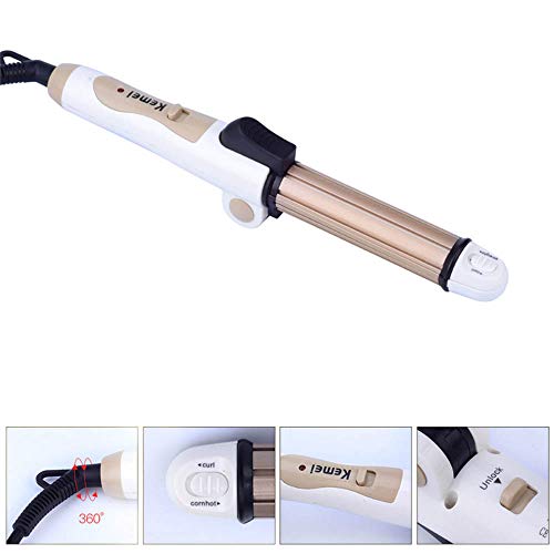 LIUQIAN 3 in 1 Lockenstab Falten glattes Haar Wellblech Lockenstab Bügeleisen Keramik Eisen Formwerkzeug