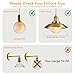 Harwez Globe Decorative Light Bulbs Warm, Oversized Vintage Edison Dimmable LED Bulb, 3.5W Low Lumen Eye-Caring Soft Dim Lighting for Mood(Not Daylight White), E26 Medium Base, Amber RN G125