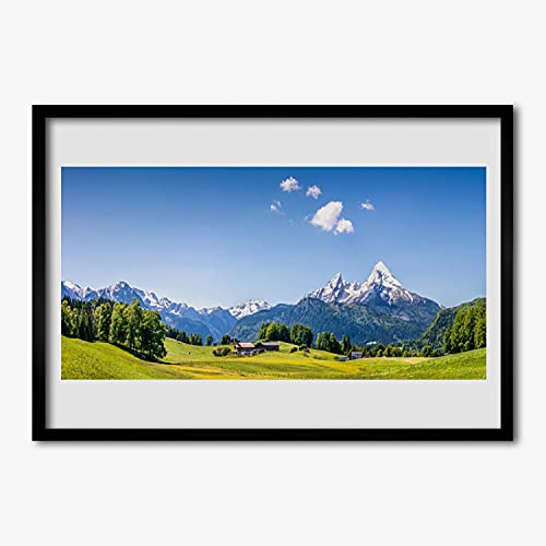 Affiche avec cadre 70x50 cm pour habiller un grand mur vide de salon ou chambre