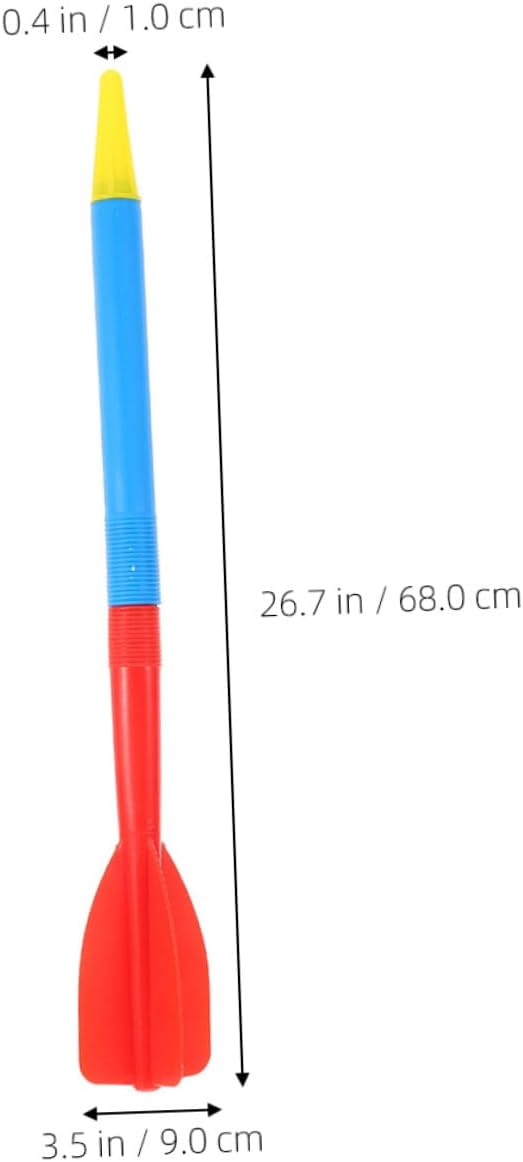 Toyvian 2Pcs Javelin Training Supplies Lightweight Soft Plastic Javelin for Athletics Practice Safe Portable Outdoor Throwing Equipment