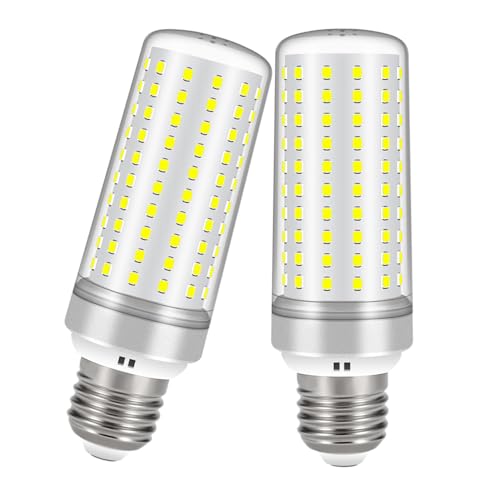 Syited E26 LED Bulbs, 30W LED Light Bulbs Equivalent 250W, 6000K Daylight White, Not Dimmable,AC 110-220V, E26 Light Bulbs (2 Pack)