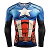 WalnutKing Men's Long Sleeve 3D Superhero Cool T Shirt Compression Fitness Running Clothing Gym Sport Shirts (UK, Alpha, 4XL, Regular, Regular, MV02) #1