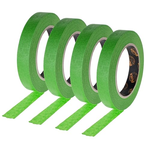 Dura-Gold Green Automotive Masking Tape 3/4' (0.7' x 55 Yards), 4 Rolls