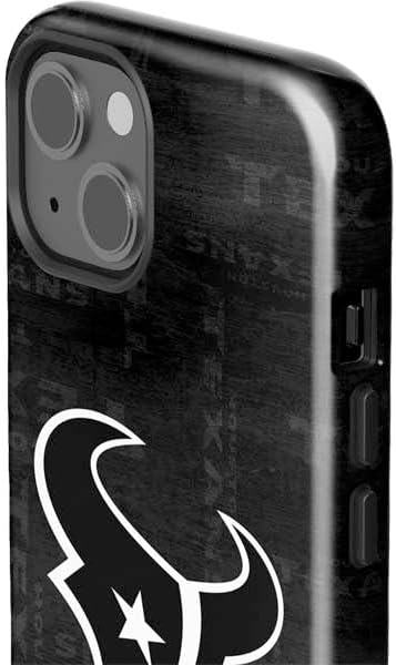 Skinit Impact Phone Case Compatible with iPhone 15 - Officially Licensed NFL Houston Texans Black & White Design