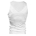 Slimming Body Shaper Tummy Waist Magic Compression Muscle Shirt Undershirt, White, XX-Large