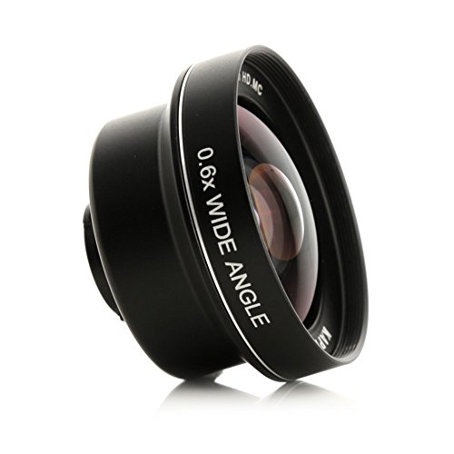 Kapkur Wide Angle Lens 0.6X HD 4K from 74° to 104° for iPhone Single & Dual Camera, iPhone 6, 6S, 6P, 6SP, 7, 8,7 P, 8 P, X