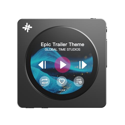 Image of FIIO DISC Portable HiFi Music Player, Dual DAC Digital Audio Player with 3.5mm & 4.4mm Outputs, Bluetooth 5.4 LDAC,Touchscreen (Black)