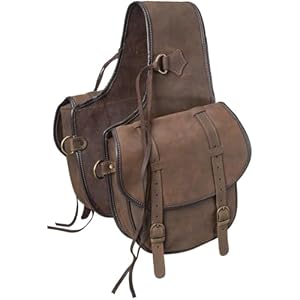Tough 1 Soft Leather Trail Riding Saddle Bag