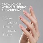 GAOY Clear Builder Gel for Nails, 16ml Nail Strengthener in a Bottle, Nail Extension Hard Gel, Soak Off Long Lasting UV Light Cure, Base Coat Top Coat Needed - Image 5