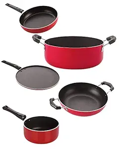 Nirlon nonstick Aluminium Utensils Set of 5 Pieces for Kitchen (FP11_KD12_SP(M)_CS24_ST11)
