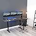 VIVO Triple Monitor 21.5 to 27 inch LED LCD Clamp-on Desk Mount, Flush to Wall, Heavy Duty Articulating Computer Stand, Holds 3 Screens, for Home Office Workstation, Black, STAND-V103C