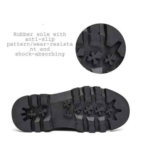 Men's Suede Tassel Platform Penny Loafers Retro Round Head Wide Toe Lug Sole Non-Slip Slip-On Formal Shoes Casual Business Loafers4