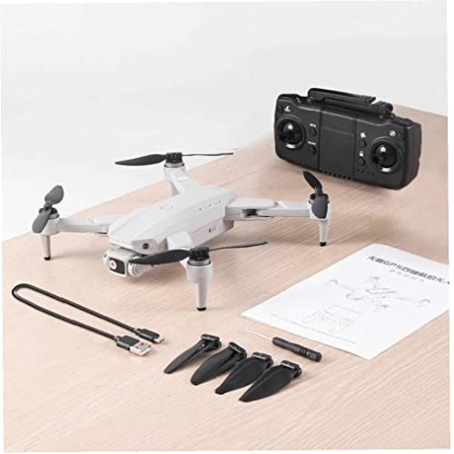 HJRBM Camcorder Objektive Mini Drone Faltbarer Quadcopter 4K HD Kamera GPS RC Drohne mit 2 Akkus Orange (Grau) – Bild 8