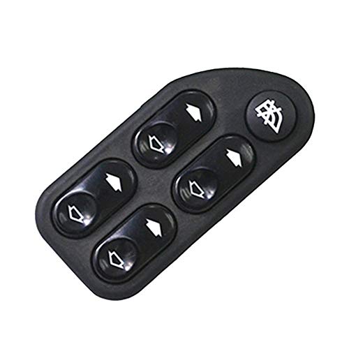 getherad - Interruptor de ventana eléctrico para coche (para Ford Fiesta Carnival, lado izquierdo, lado del conductor, repuesto 7S65-14529-AA 2S65-14529-CB 7S6514529AA 4L5514529AA