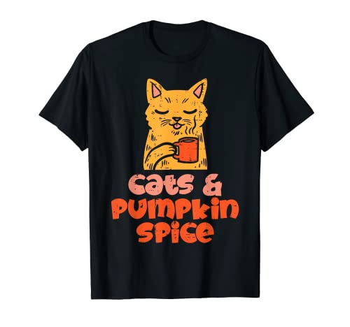 Cats Pumpkin Spice Cute Kitten Autumn Fall Season Women Kids T-Shirt