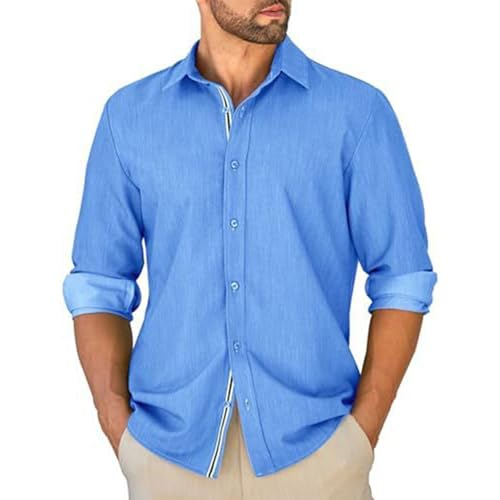 Chemise manches longues homme vintage coupe droite et stretch