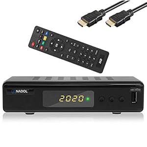 Xaiox Anadol 11c digitale Full HD-kabelontvanger, USB-opnamefunctie, analoog naar digitaal, HDMI-kabel (HDTV, DVB-C/C2, HDMI, mediaspeler) [automatische installatie]