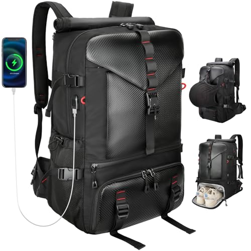 For Men, 17 Inch Laptop Backpack Carry On With Usb Charging 