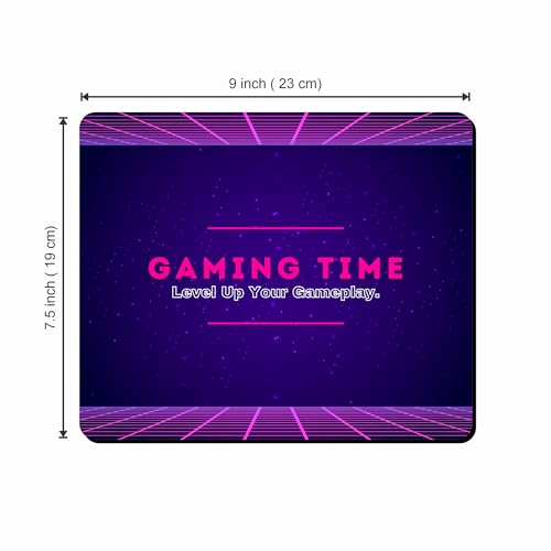 Image of My Print Shop Gaming Mouse Pad 9 x 7.5 Inch | Smooth Surface Mousepad for Gamers & Office | Non-Slip Rubber Base | Durable Printed Desk Mouse Mat