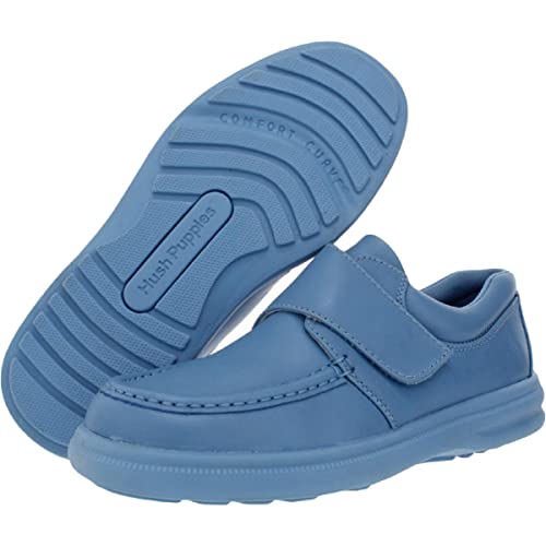 Hush Puppies Mens Gil Cushioned Insole Adjustable Oxfords Blue 9 Medium (D) #TOP1