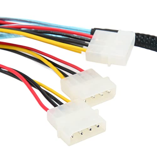 Cable Serial ATA de 1 metro, 12 Gbps, conexión SATA8087 a SFF8482 miniatura 6