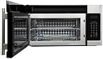 Forno Fornace 30-Inch Over-the-Range Convection Microwave, 1.5 cu.ft Capacity – Stainless Steel Finish – 300 CFM 2-Speed Ventilation, Touch Glass Control, LED Cooktop Lighting – FOTR3038-30