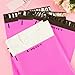 RUSPEPA Poly Mailers 10x13 Inch Hot Pink with Build-in Handle Shipping Bags 3 Mil Pretty Thick Self Adhesive Mailing Envelopes - 50 Pack