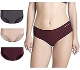 Reebok Women’s Underwear – No Show Lightweight Hipster Briefs (3 Pack), Size Medium,...
