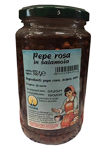 Pavone pepe rosa in salamoia 610 gr