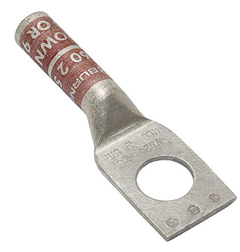 One Hole Lug Compression Connector, 2 AWG