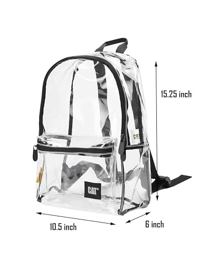 Caterpillar Clear Backpack, Transparent Design, Transparent backpack, See Through Backpack2
