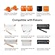 Fiskars Große Papierschneidemaschine mit Aufbewahrungsfach, SureCut, A4-Hochformat, A3-Querformat, Mit Schnittlinienführung, Inkl. 3 TripleTrack-Schneideklingen mit Titan, 1077981