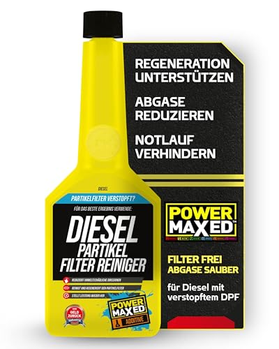PowerMaxed Diesel Partikelfilter Reiniger 325 ml – Unterstützt DPF-Regeneration & entfernt Ruß – Für alle Dieselfahrzeuge – Additiv zur Filterreinigung & Emissionssenkung