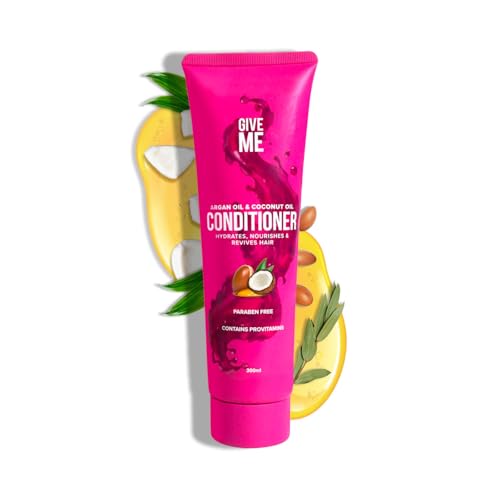 Give Me Cosmetics Conditioner for Hair Intense Hydration Nourishes & Strengthens with Argan & Coconut Oil plus Betaine Provitamins B5 For Dry Damaged Paraben Free