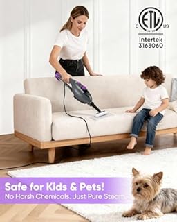 CYK Steam Mops for Floor Cleaning, 12 in 1 Handheld Steam Cleaner for Home, Floor Steamer for Hardwood Floors and Tile (Purple-grey)