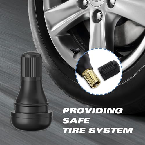 Image of WILLIBEE TR412 Tyre Valve Stem, EPDM Rubber Tubeless Tire Valve Stem for Bike (TR412-10Pcs)